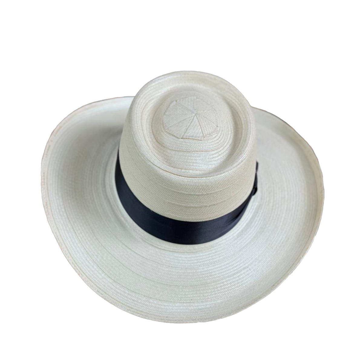 Sombrero Artesanal a la Corta Blanco 27 Fibra