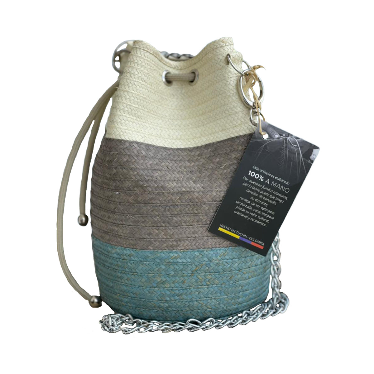 Mochila Artesanal Multicolor Asa de Cadena