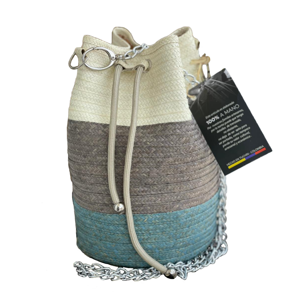 Mochila Artesanal Multicolor Asa de Cadena