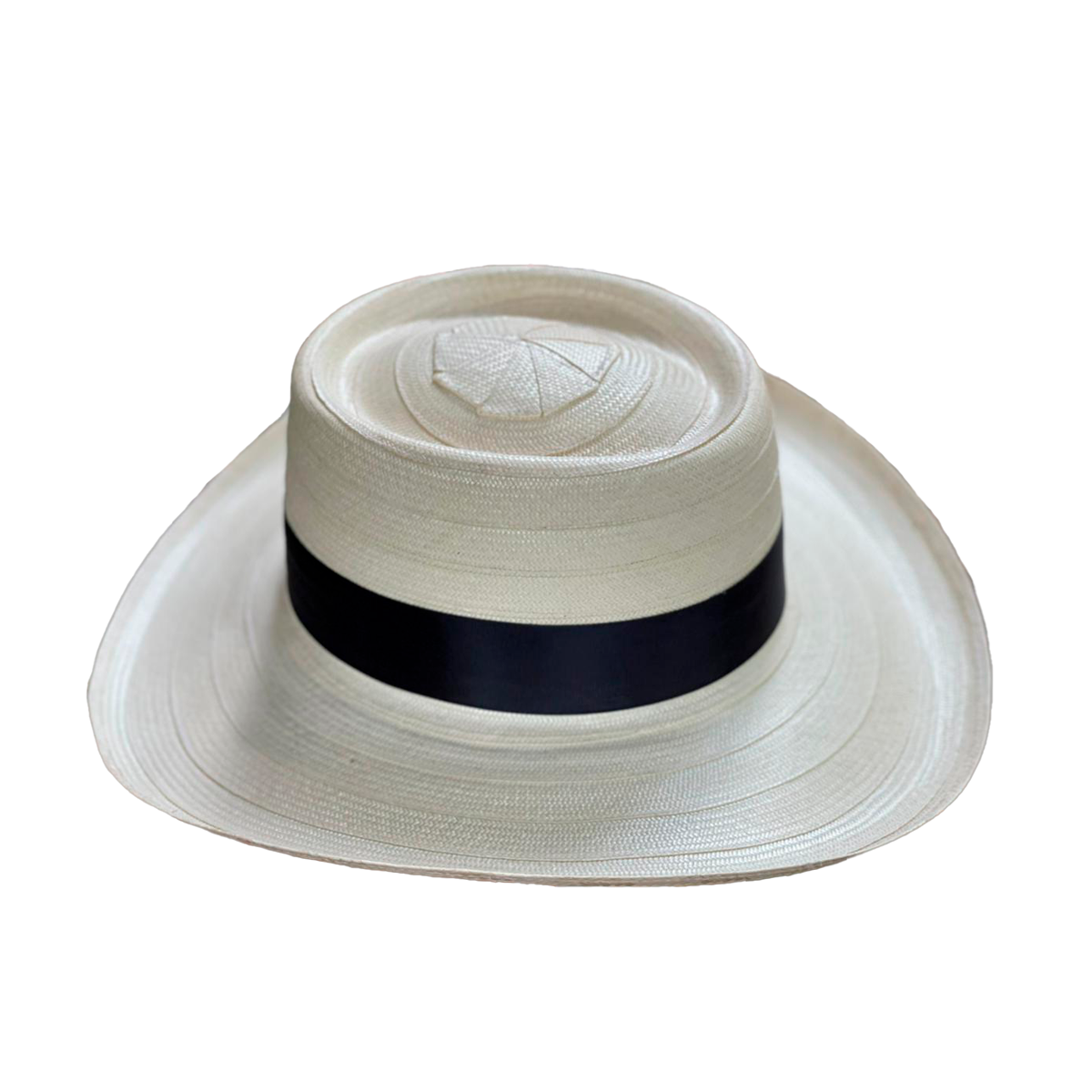 Sombrero Artesanal a la Corta Blanco 27 Fibra