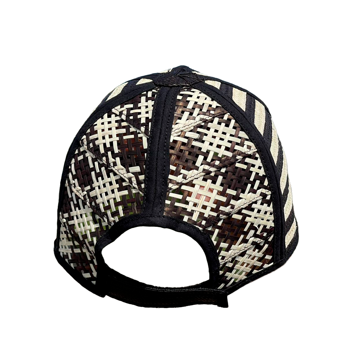 Gorra Artesanal Diseño Cebra Caña Flecha