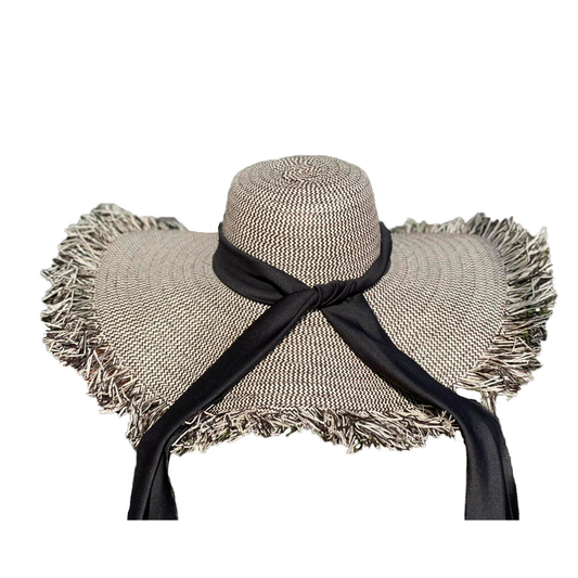 Pava Gris Artesanal Con Flecos Alta Calidad MY