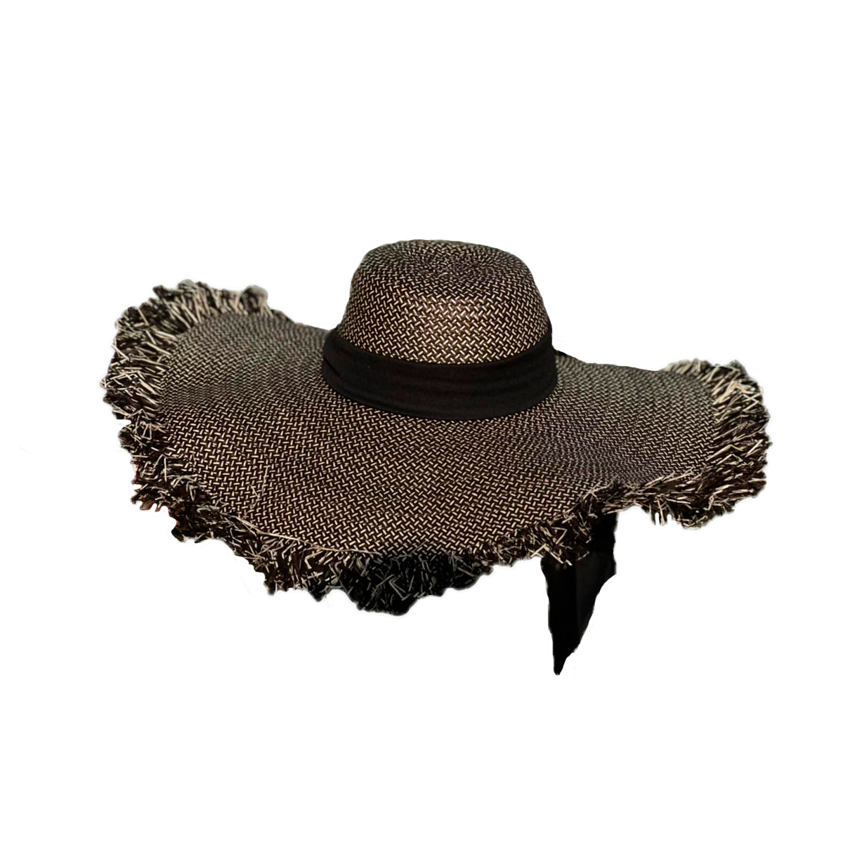 Pava Exclusiva Con Flecos Diseño Tejido Fino