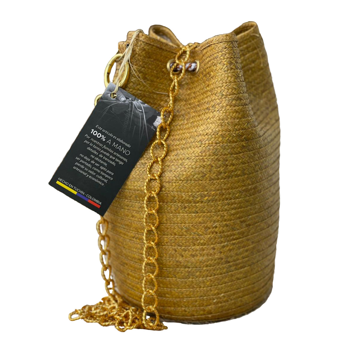 Mochila de caña Flecha Exclusiva con correa rombo