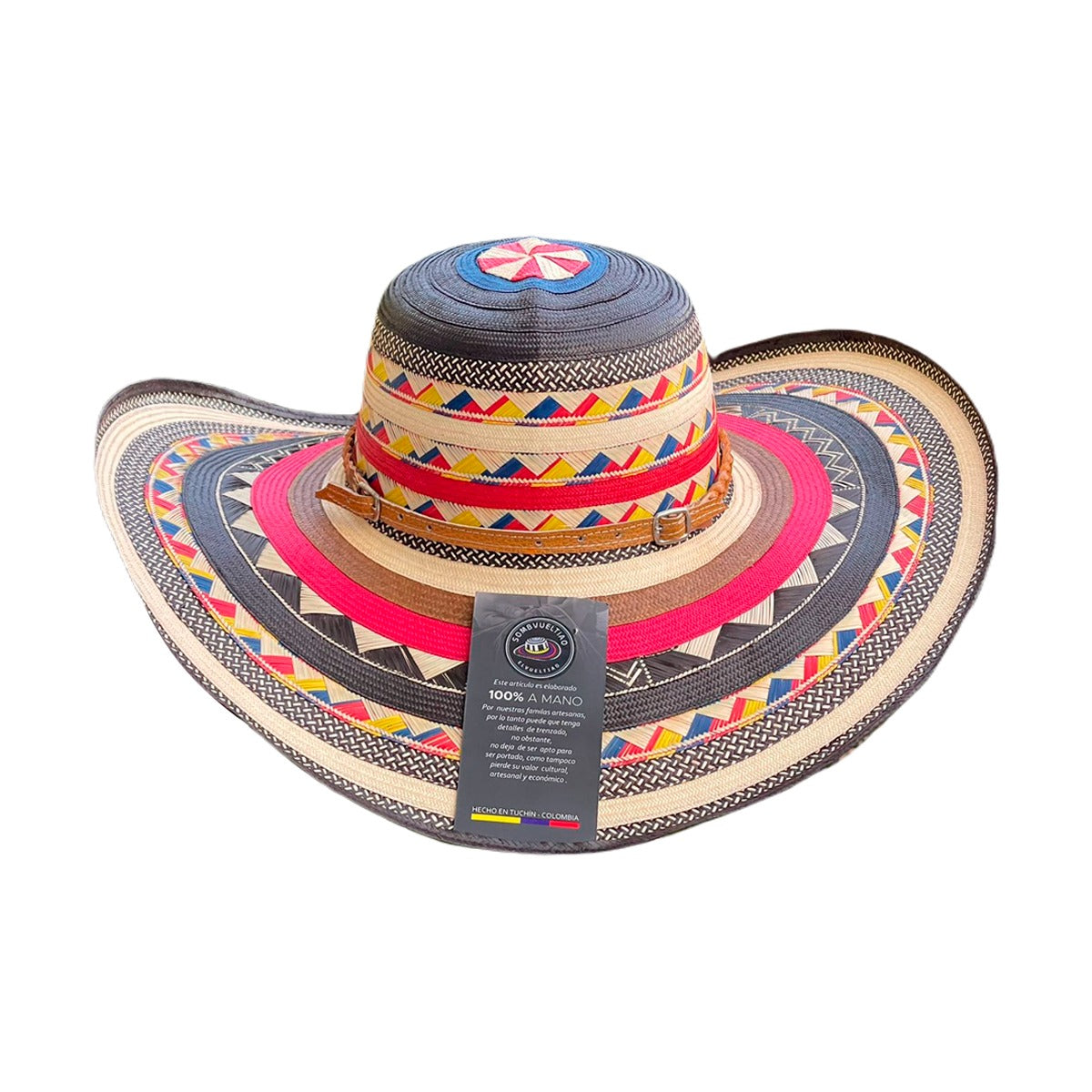 Sombrero Exclusivo 23 Fibras Multicolor Extrafino