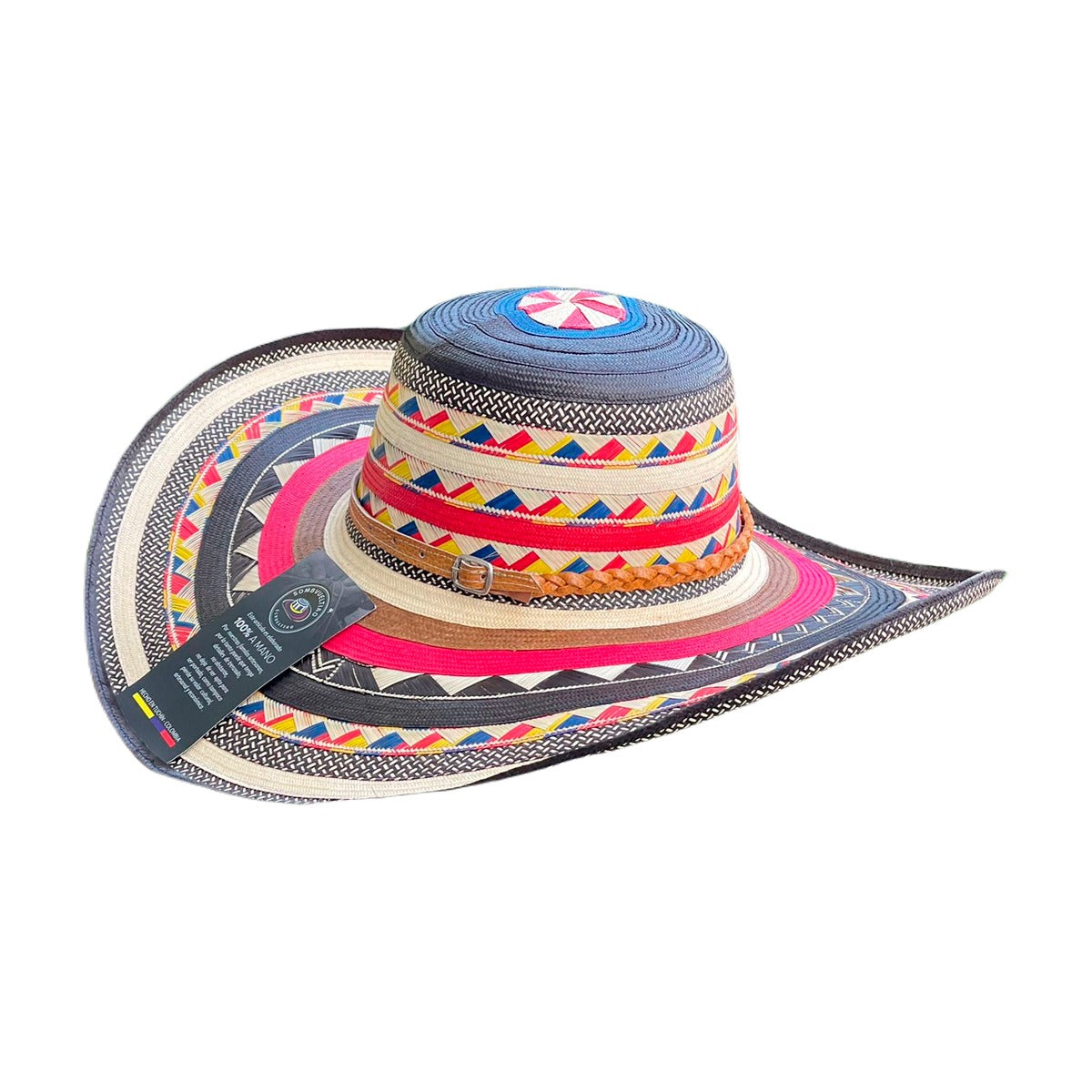 Sombrero Exclusivo 23 Fibras Multicolor Extrafino