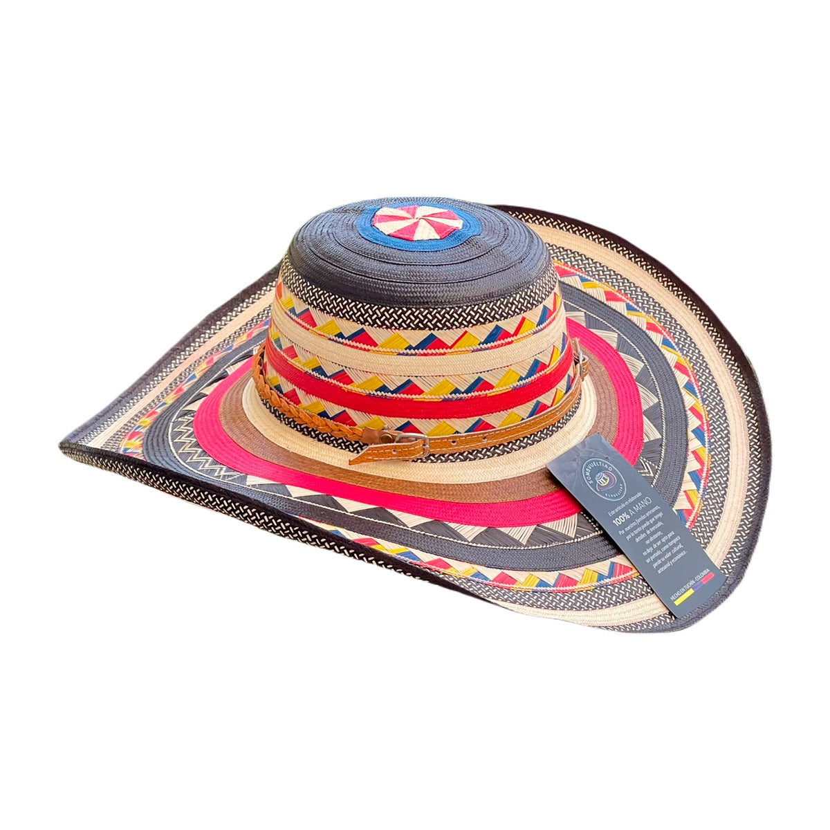 Sombrero Exclusivo 23 Fibras Multicolor Extrafino