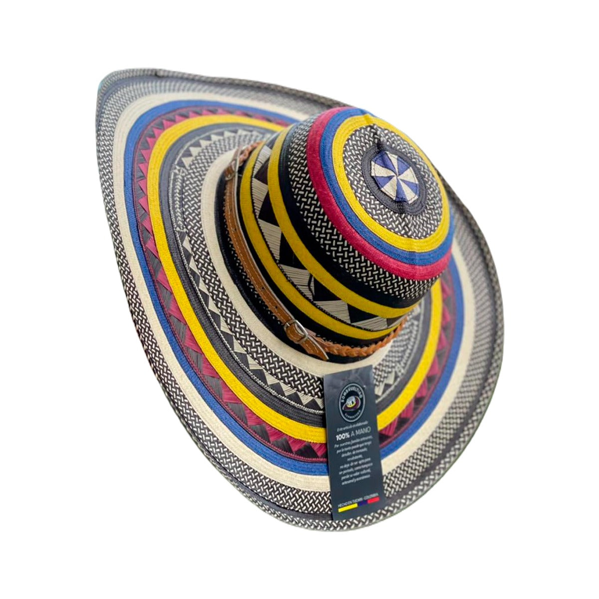 Sombrero Exclusivo 23 Fibras Diseño Amarillo Calidad