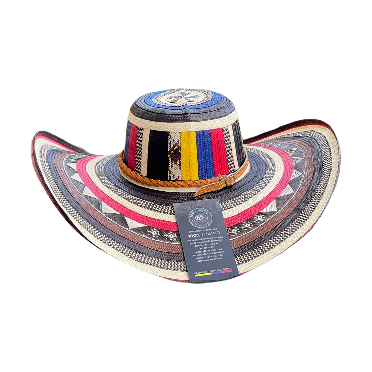 Sombrero Exclusivo 23 Fibras Multicolor Calidad