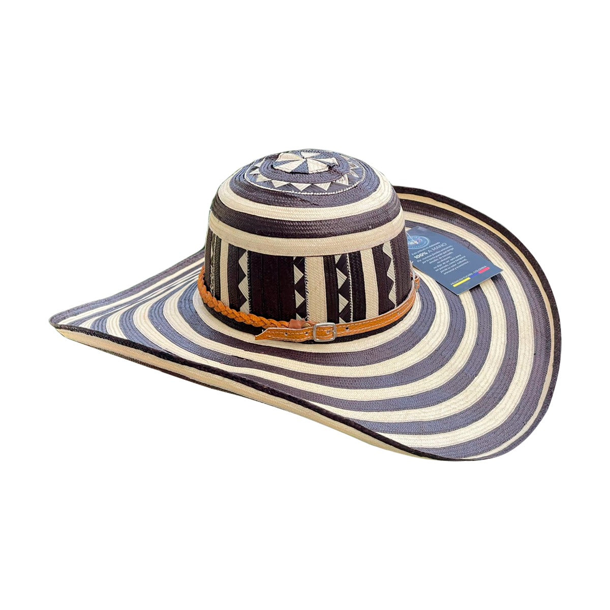 Sombrero Exclusivo 23 Fibras Diseño cebra