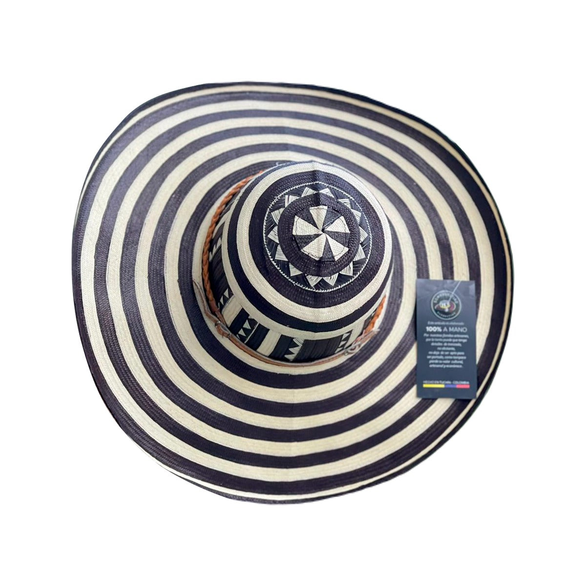 Sombrero Exclusivo 23 Fibras Diseño cebra
