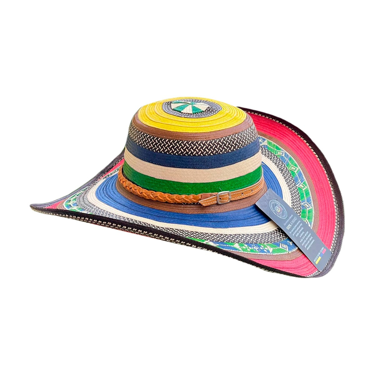 Sombrero Exclusivo 23 Fibras Multicolor Extrafino