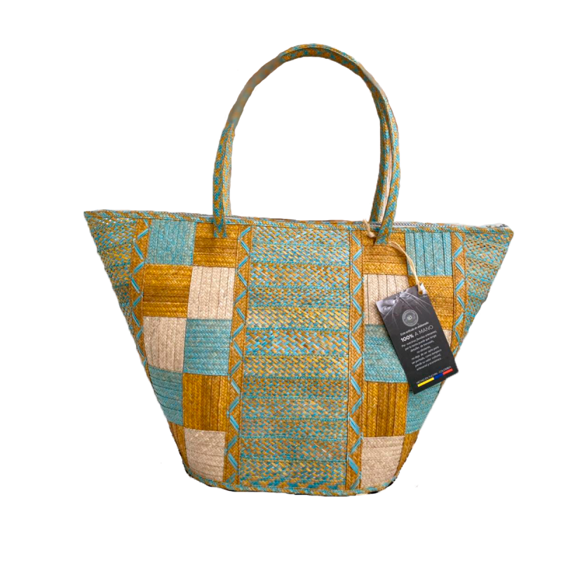 Bolso Exclusivo Diseño Cuadros Diveros Colores