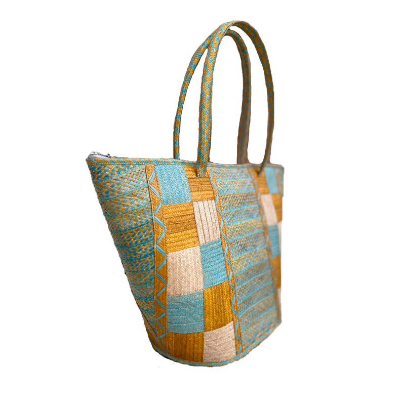 Bolso Exclusivo Diseño Cuadros Diveros Colores