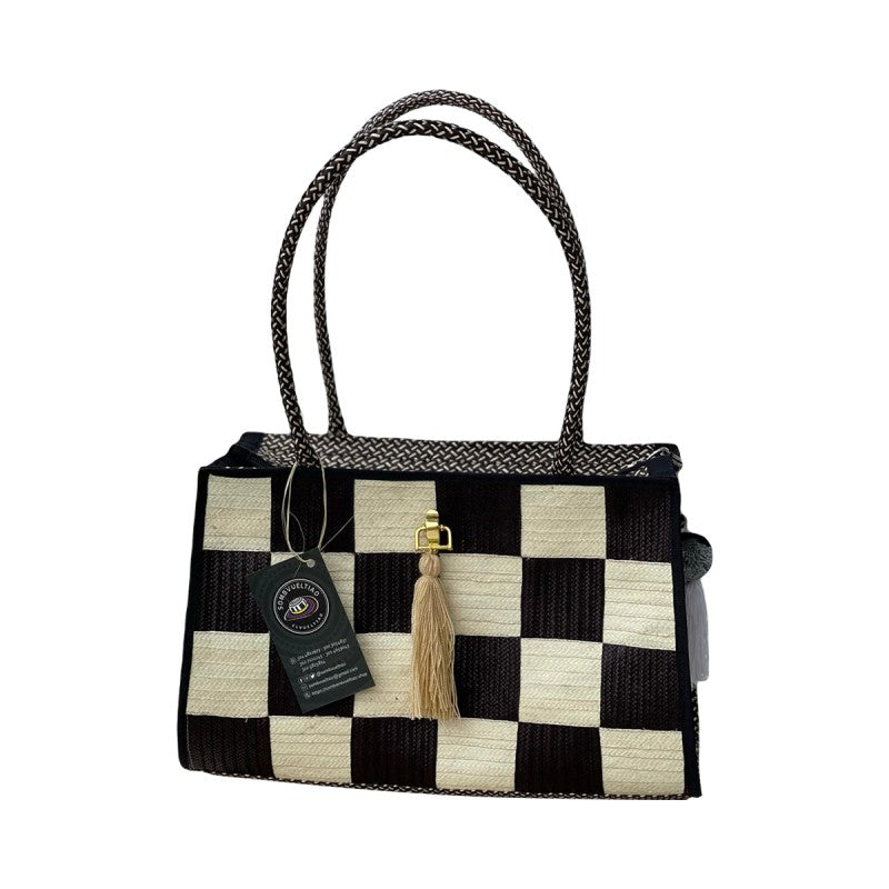 Bolso Exclusivo Rectangular Diseño Ajedrez