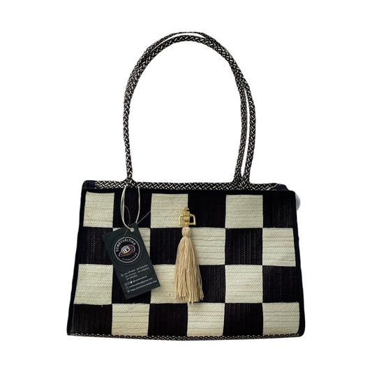 Bolso Exclusivo Rectangular Diseño Ajedrez