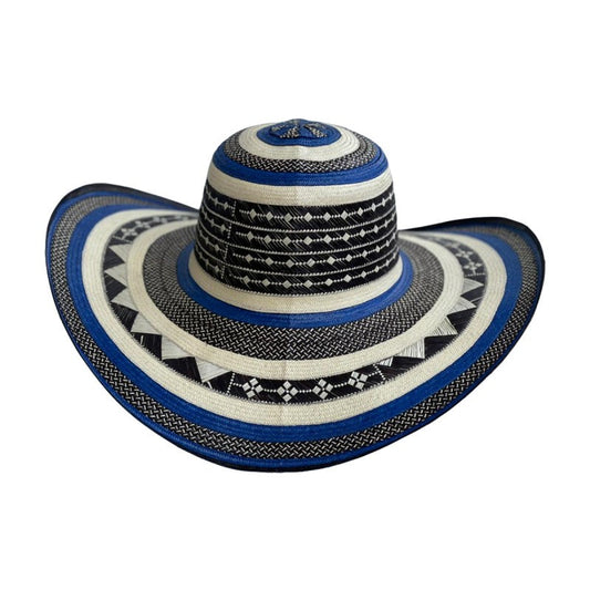 Sombrero 21 Fibras Azul Original MY
