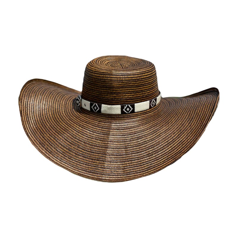 Sombrero 21 Fibras Exclusivo Marrón Oscuro