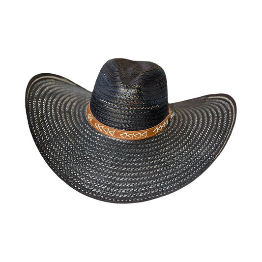 Sombrero 21 Fibras Hormado Negro Correa MY