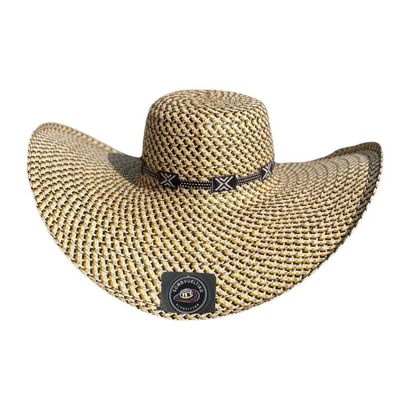 Sombrero 21 Fibras Tejido A Mano Fino