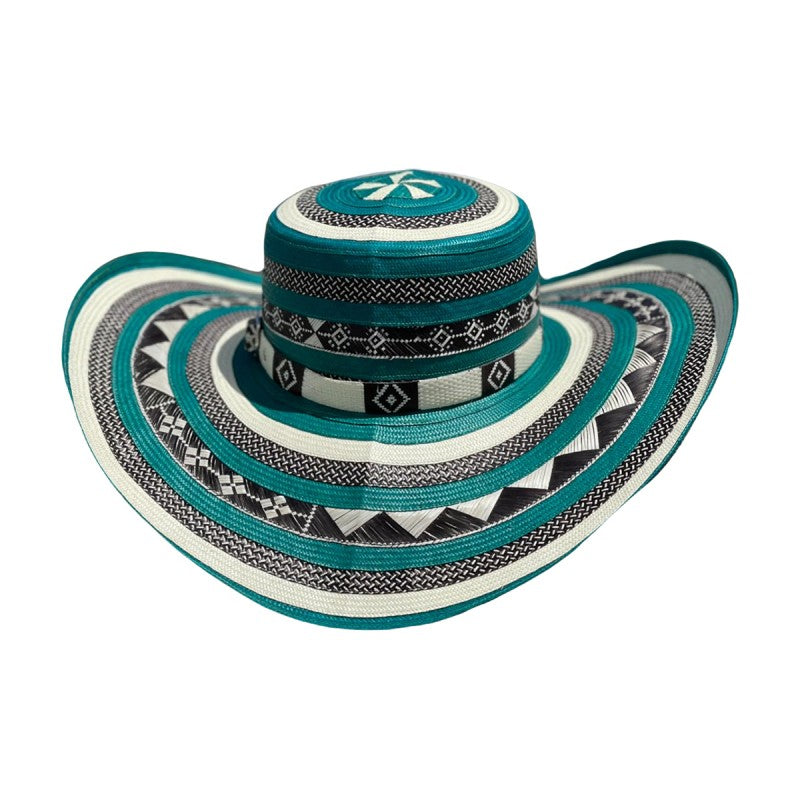 Sombrero 23 Fibras Calidad Fino Verde