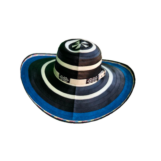 Sombrero 23 Fibras Diseño Azul MY