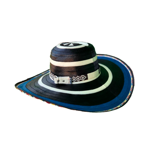 Sombrero 23 Fibras Diseño Azul MY