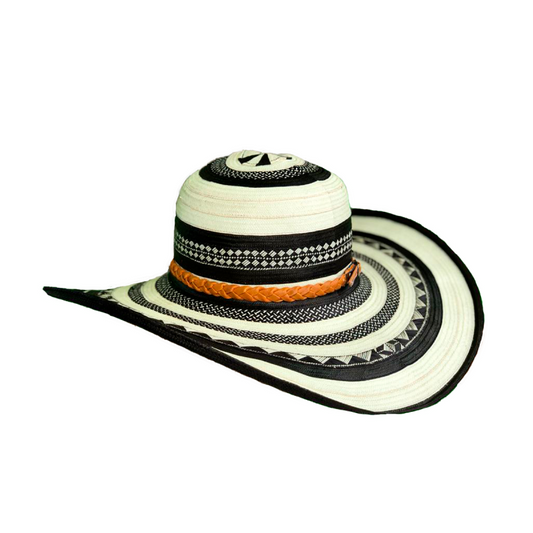 Sombrero 23 Fibras Diseño Blanco MY