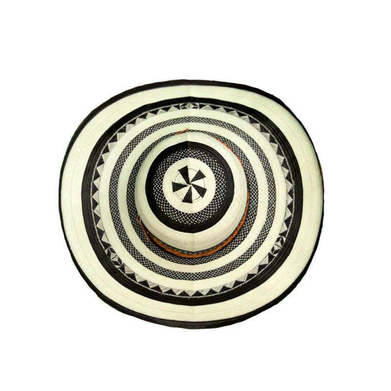 Sombrero 23 Fibras Diseño Blanco