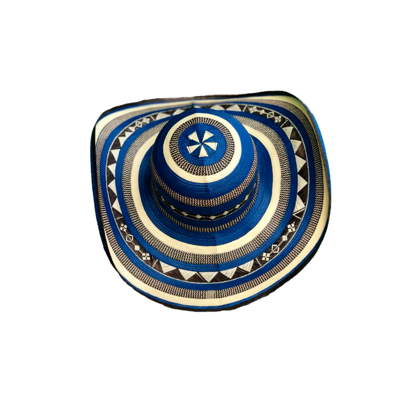 Sombrero 23 Fibras Exclusivo Azul