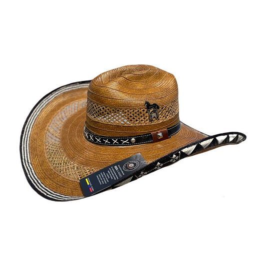 Sombrero 23 Fibras Exclusivo Marrón Calado MY