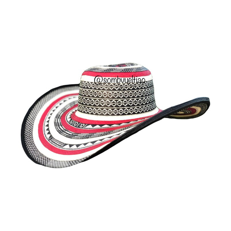 Sombrero 23 Fibras Tejido Figuras