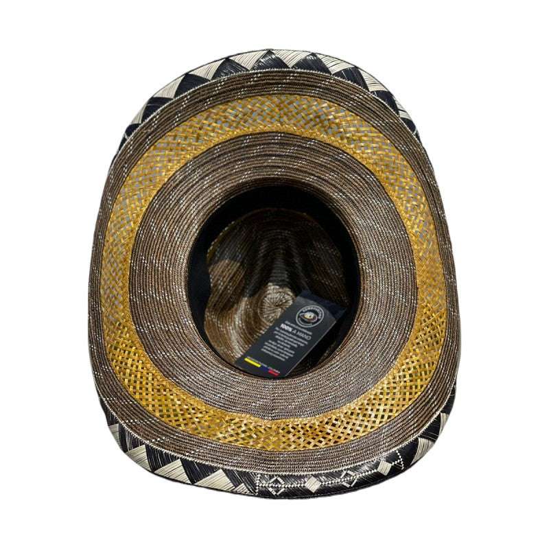 Sombrero 27 Fibras Hormado Calado Marrón