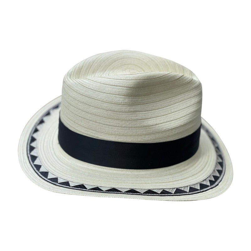 Sombrero 23 Fibras Panameño Blanco Fino