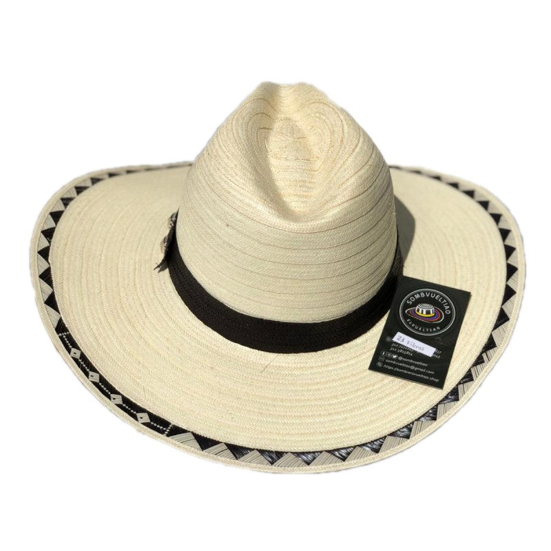 Sombrero Ala Corta Tejido Fino