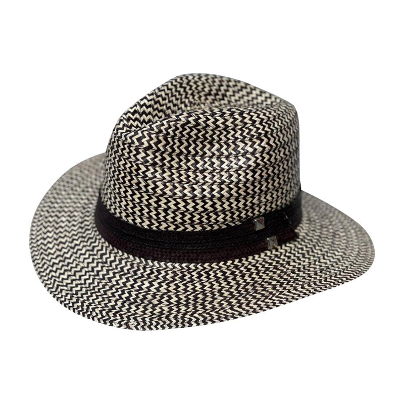 Sombrero Ala Corta Panameño Gris
