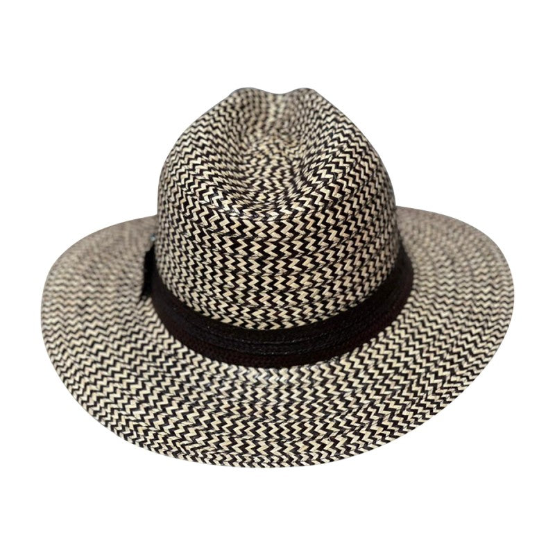 Sombrero Ala Corta Panameño Gris