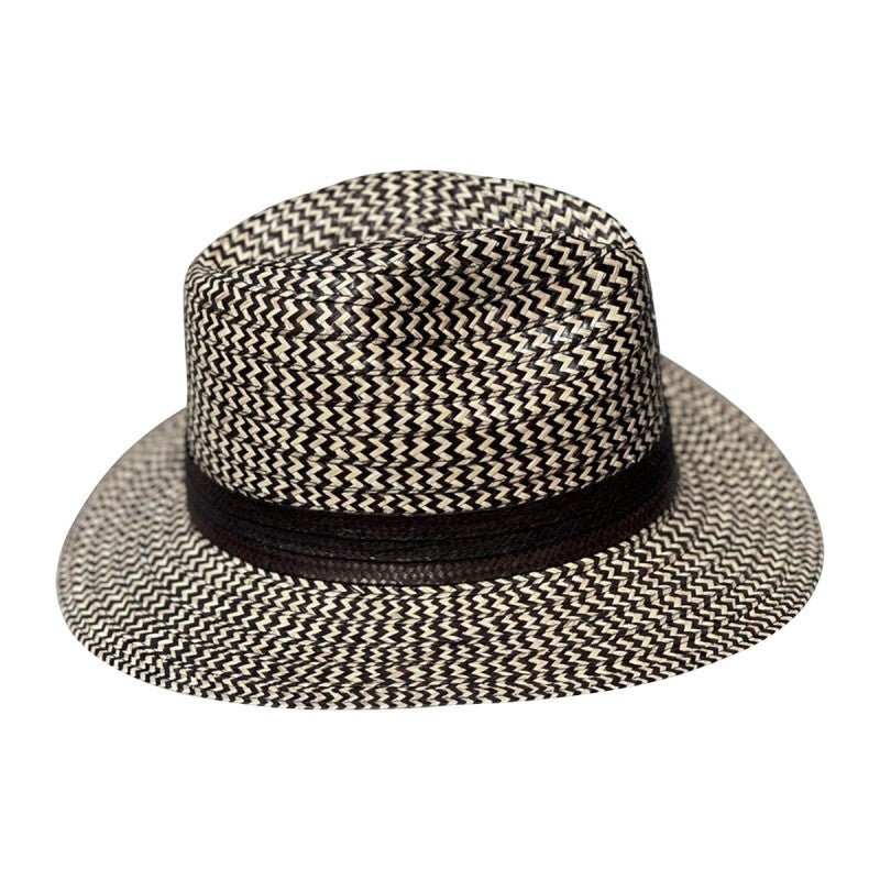 Sombrero Ala Corta Panameño Gris