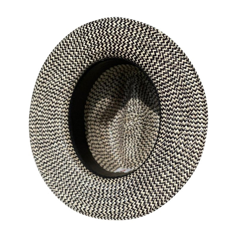 Sombrero Ala Corta Panameño Gris