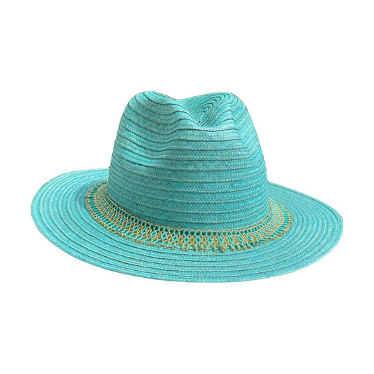 Sombrero Artesanal Fedora Ala Plana Fino MY