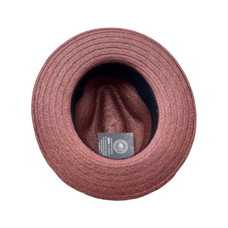 Sombrero Fedora Exclusivo Vino Tinto Elegante