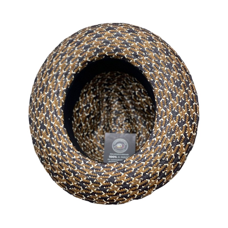 Sombrero Fedora Marrón Exclusivo A Mano