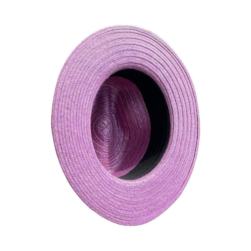Sombrero Fedora Tejido Artesanal Ala Plana
