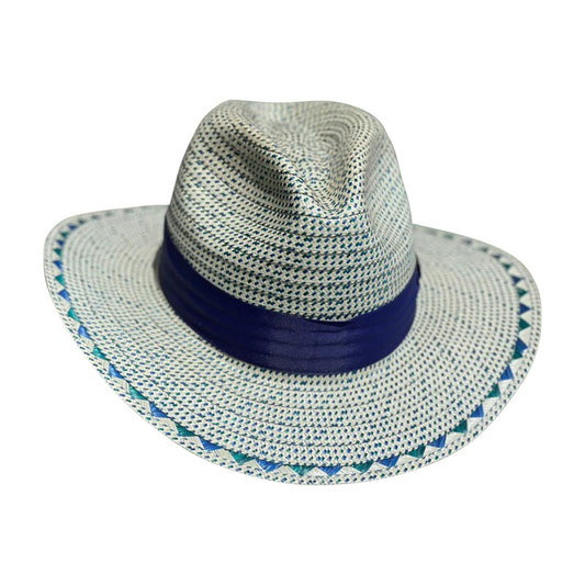 Sombrero Panameño 23 Fibras Azul Extrafino MY