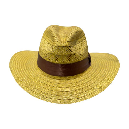 Sombrero Panameño Calado Amarillo MY