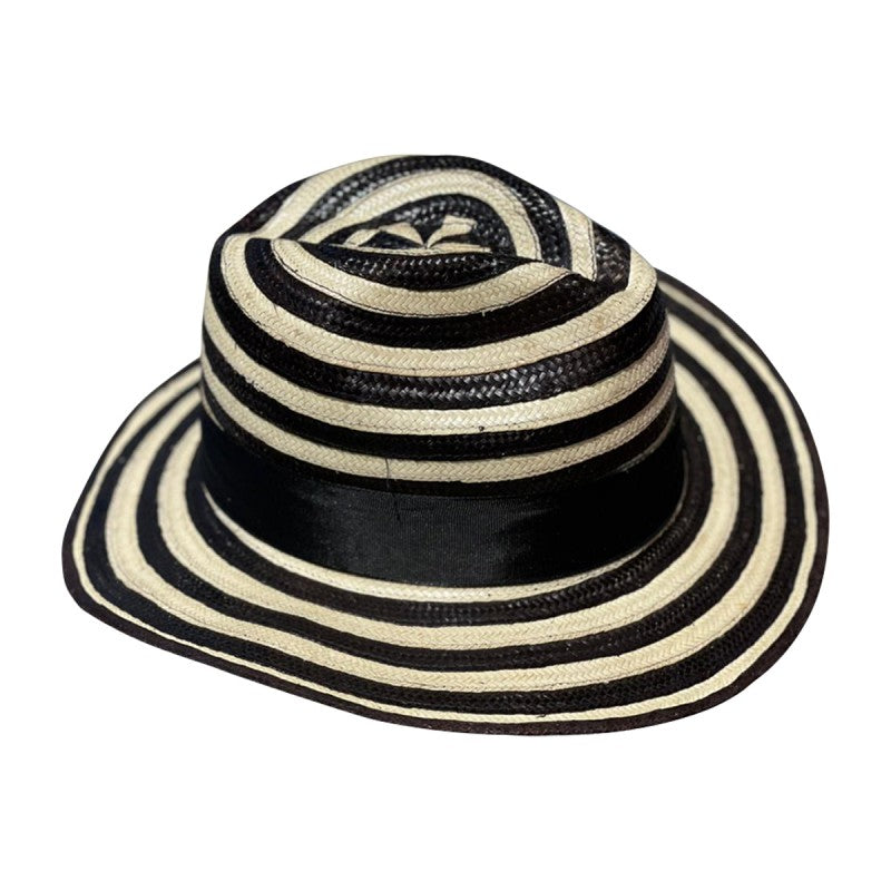 Sombrero Panameño Diseño Cebra