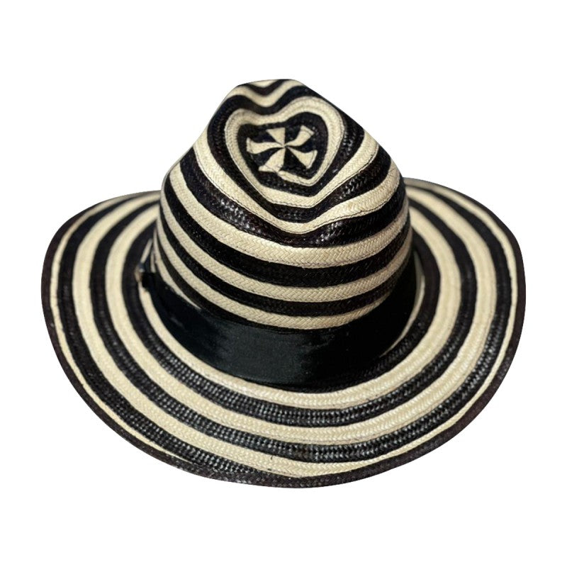 Sombrero Panameño Diseño Cebra