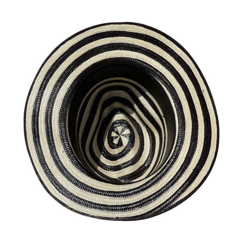Sombrero Panameño Diseño Cebra