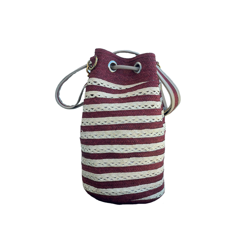 Mochila en Caña Flecha Exclusiva Vinotinto Franjas