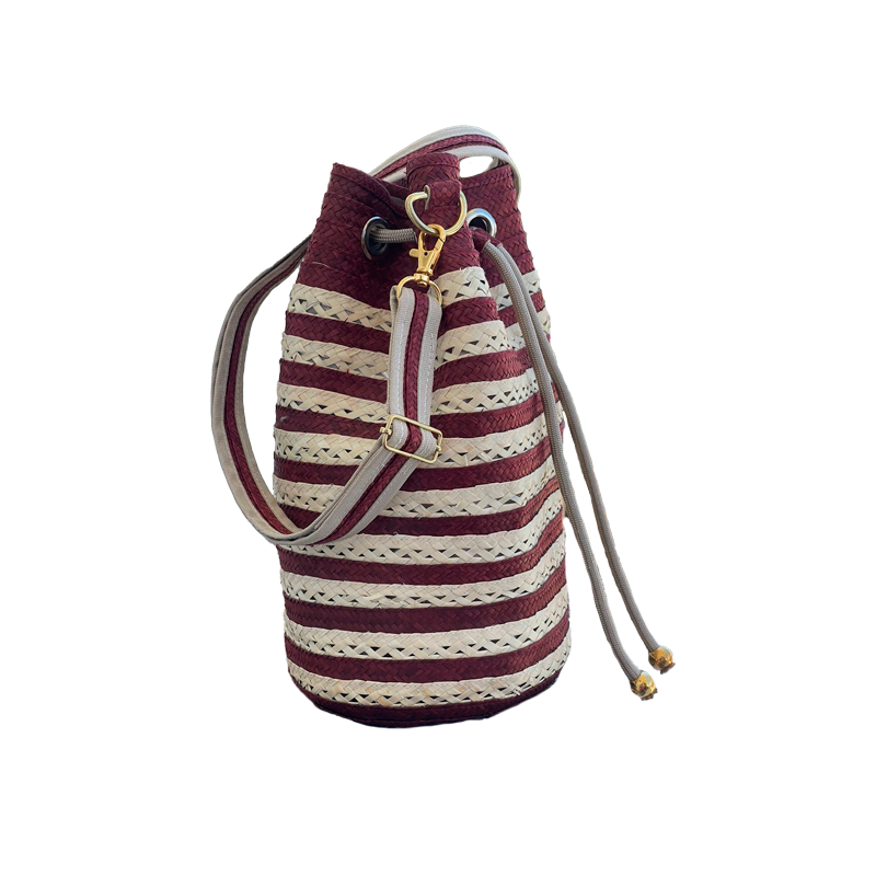 Mochila en Caña Flecha Exclusiva Vinotinto Franjas